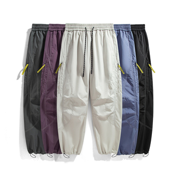 Darba ikdienas bikses ārā aktivitātēm — ūdensizturīgas, elpojošas, nodilumizturīgas, visām četrām sezonām, ar auklu jostai