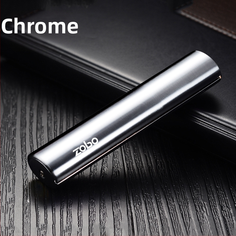 ZOBO USB uzlādes metāla zapālētājs – pretvēja, universālā dāvana, mūsdienīgs minimālisks dizains