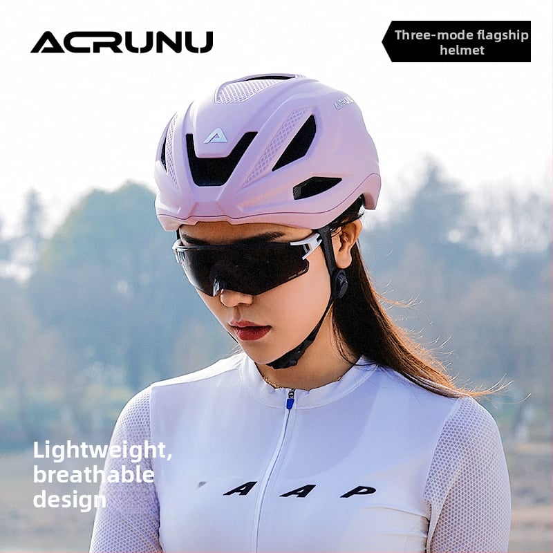 ACRUNU velosipēdu ķivere, integrēts viengabala dizains, plašs 3D regulējums, PC čaura + EPS putas, Universāla, 310 g