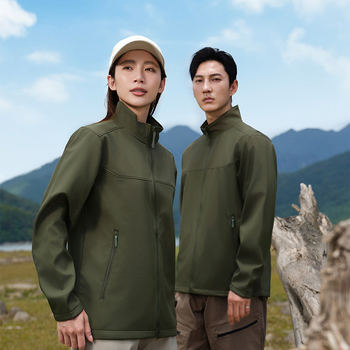 Softshell kabát kültéri viseletre, uniszex kardigán-stílus (poliészter anyag, vízálló, szélálló, lélegző, gyorsan száradó)