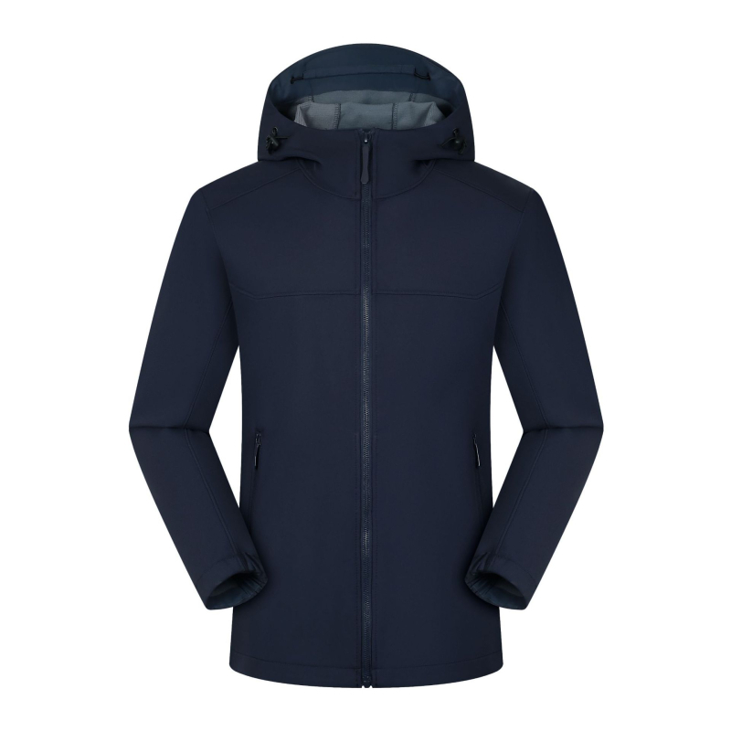 Softshell kabát kültéri viseletre, uniszex kardigán-stílus (poliészter anyag, vízálló, szélálló, lélegző, gyorsan száradó)