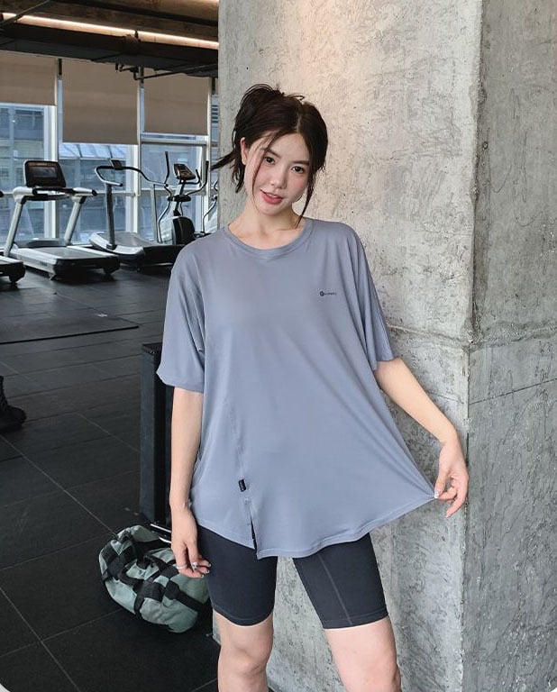 Комплект за фитнес йога – къс ръкав пуловер топ + леггинги, бързосъхнеща полиестерова материя 95%, лято 2025