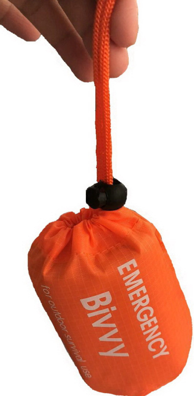 Cleye PET aliuminio plėvelės skubios pagalbos antklodė, voko tipo konstrukcija, suaugusiems, svoris 80 g