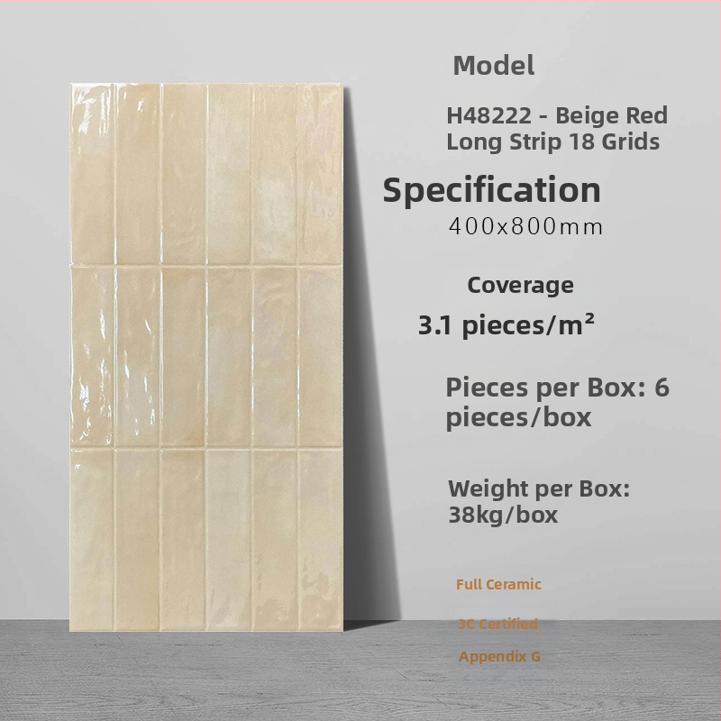 Fürdőszobai antik téglamintás csempe, glazúrozott fényes felület, antik mintázat, csúszásmentes felület, fél-matt befejezés, vízfelvétel 0,5%