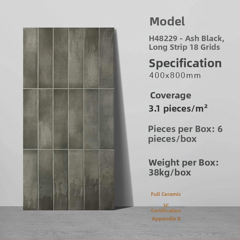 Fürdőszobai antik téglamintás csempe, glazúrozott fényes felület, antik mintázat, csúszásmentes felület, fél-matt befejezés, vízfelvétel 0,5%