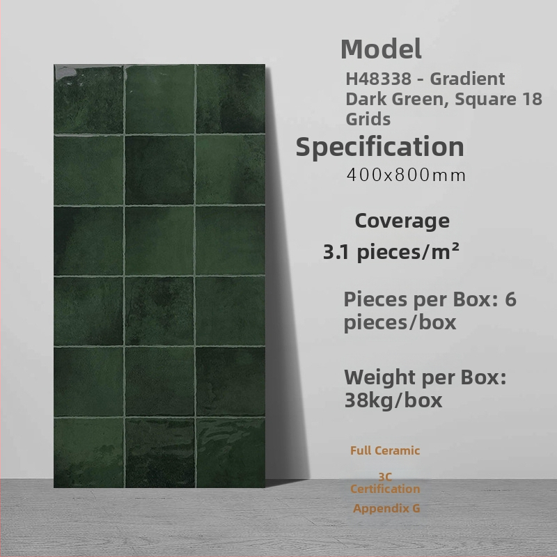 Fürdőszobai antik téglamintás csempe, glazúrozott fényes felület, antik mintázat, csúszásmentes felület, fél-matt befejezés, vízfelvétel 0,5%