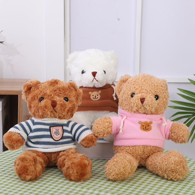 Plišani medvjedić lutka - kratki pliš, PP pamuk punilo, personalizacija logotipa, uzrast 7–14 godina