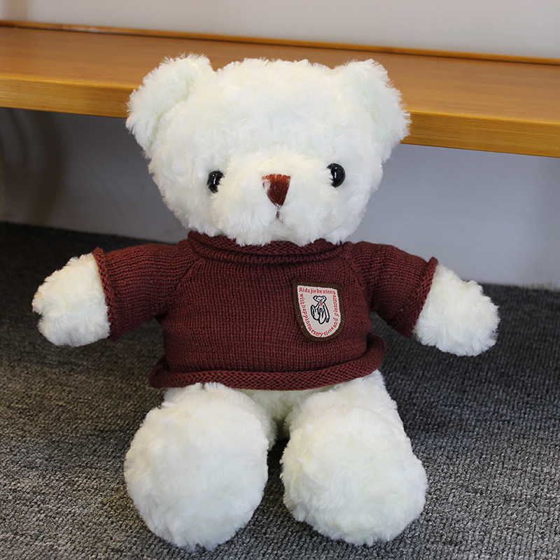 Plišani medvjedić lutka - kratki pliš, PP pamuk punilo, personalizacija logotipa, uzrast 7–14 godina
