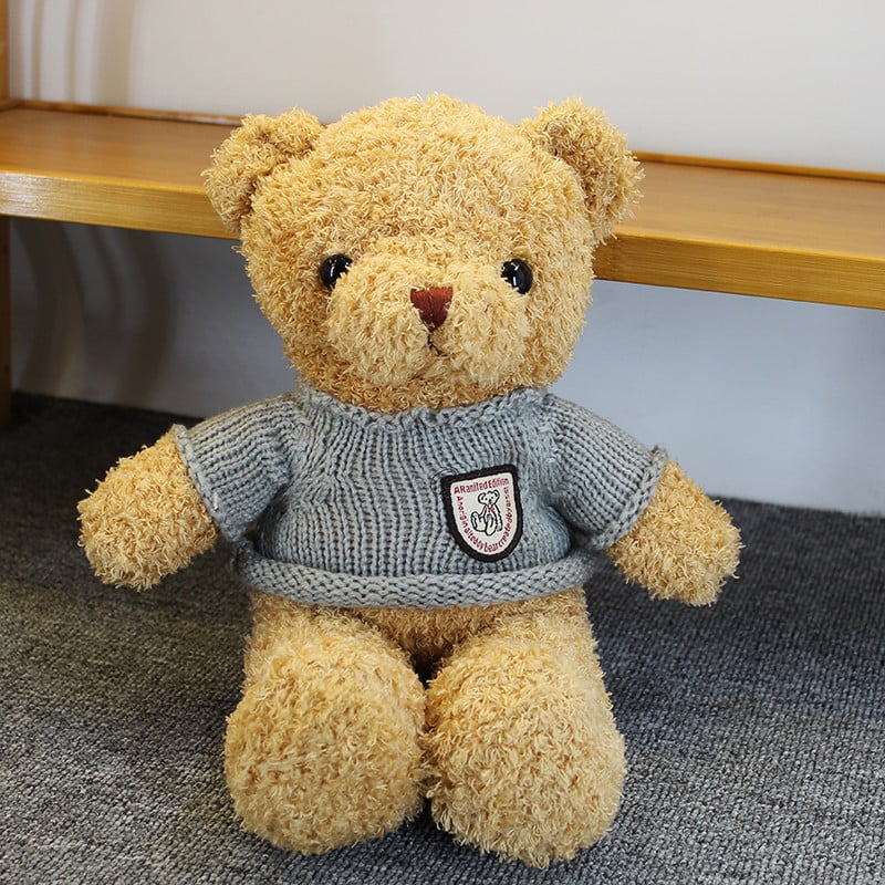 Plišani medvjedić lutka - kratki pliš, PP pamuk punilo, personalizacija logotipa, uzrast 7–14 godina