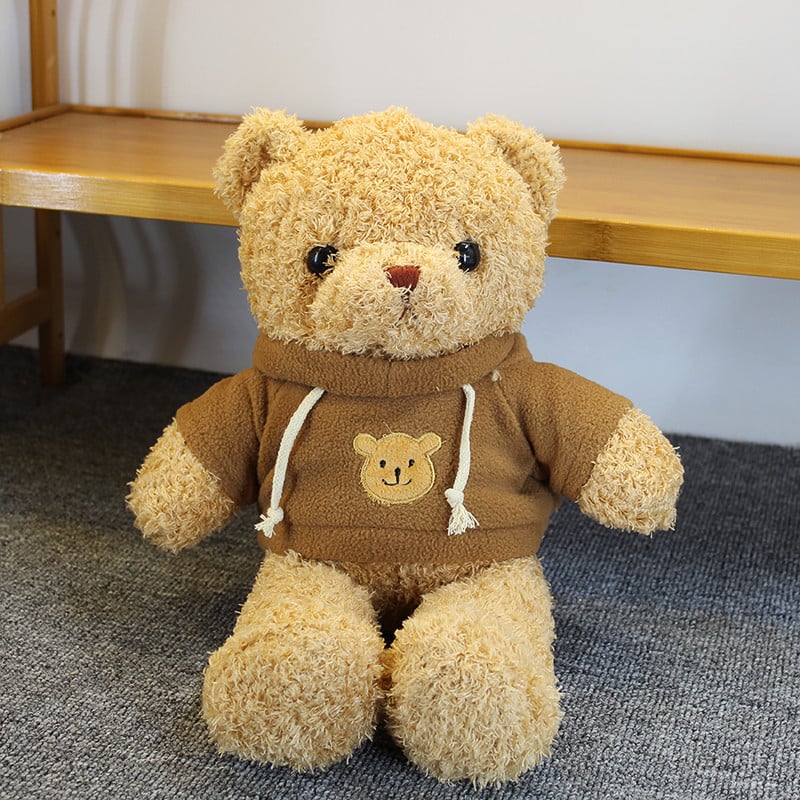 Plišani medvjedić lutka - kratki pliš, PP pamuk punilo, personalizacija logotipa, uzrast 7–14 godina