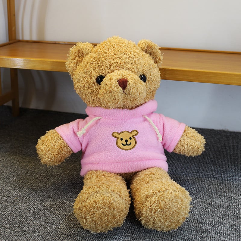 Plišani medvjedić lutka - kratki pliš, PP pamuk punilo, personalizacija logotipa, uzrast 7–14 godina