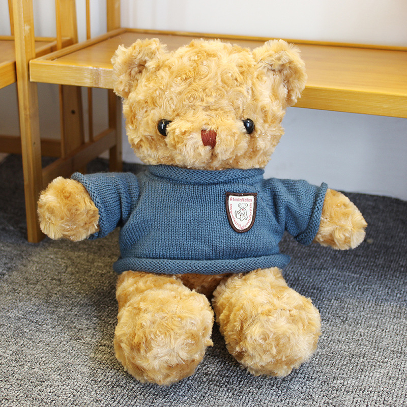 Plišani medvjedić lutka - kratki pliš, PP pamuk punilo, personalizacija logotipa, uzrast 7–14 godina