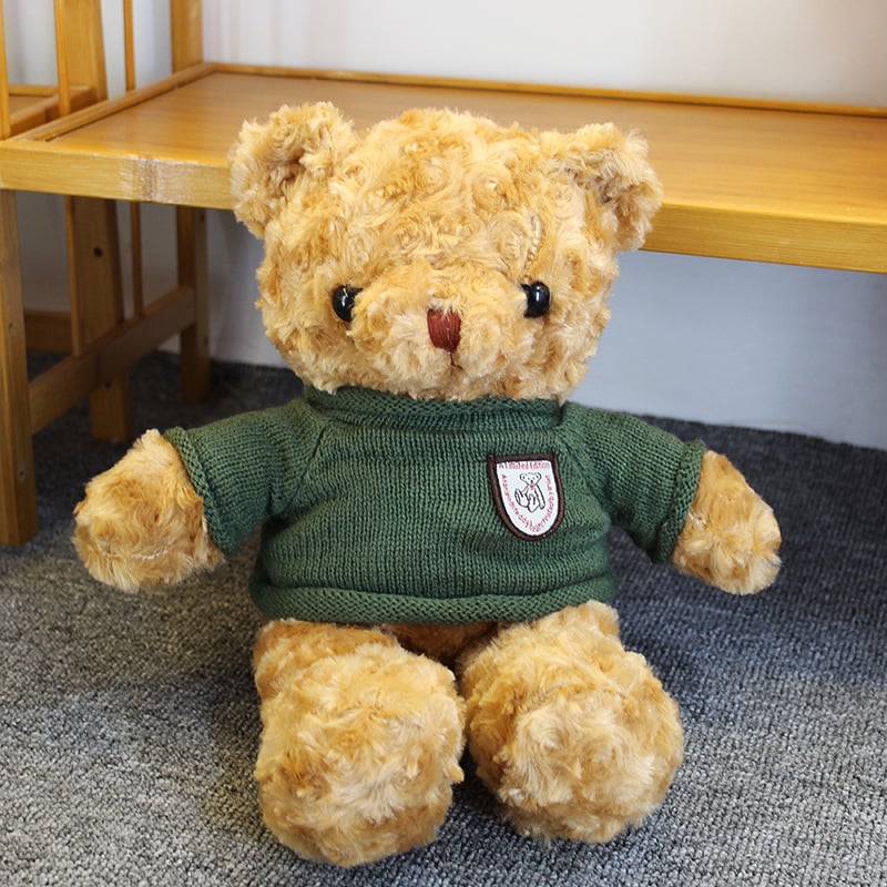 Plišani medvjedić lutka - kratki pliš, PP pamuk punilo, personalizacija logotipa, uzrast 7–14 godina