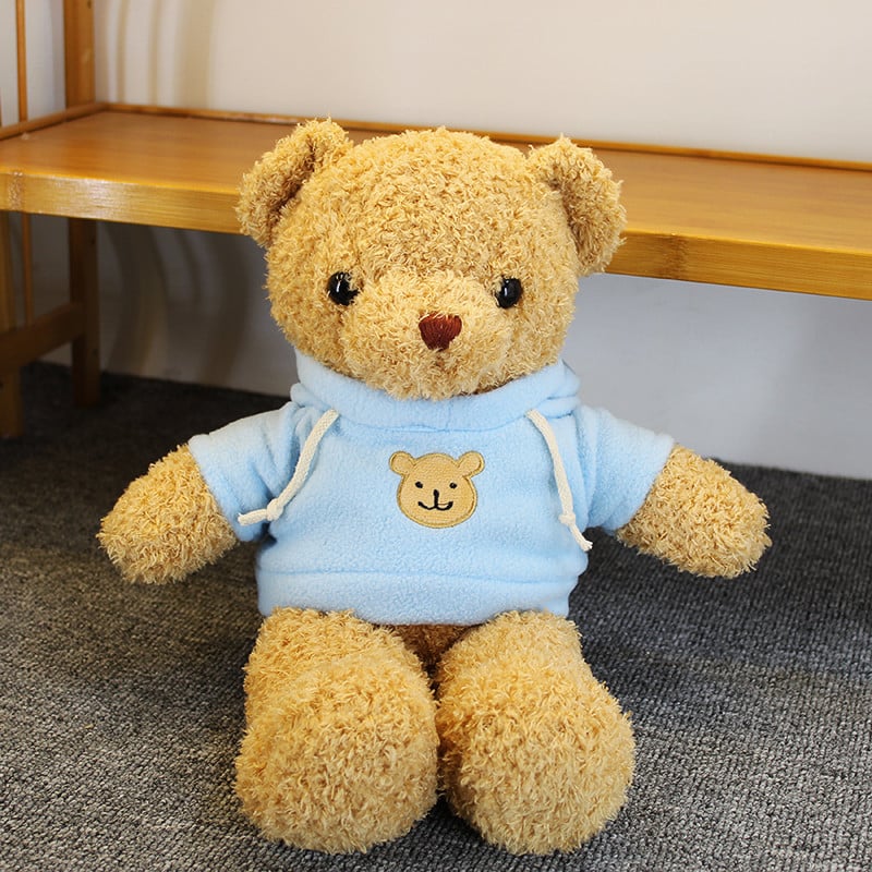 Plišani medvjedić lutka - kratki pliš, PP pamuk punilo, personalizacija logotipa, uzrast 7–14 godina