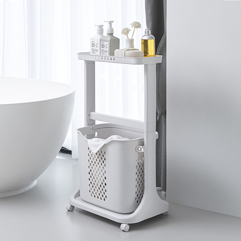 Ράφι-Κρεμάστρα για Ρούχα σε Δάπεδο, Δύο Επιπέδων, Μετακινούμενο, Μεταλλικοί Σωλήνες PP/ABS