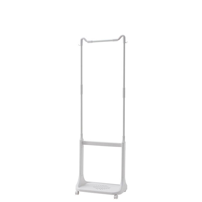 Ράφι-Κρεμάστρα για Ρούχα σε Δάπεδο, Δύο Επιπέδων, Μετακινούμενο, Μεταλλικοί Σωλήνες PP/ABS