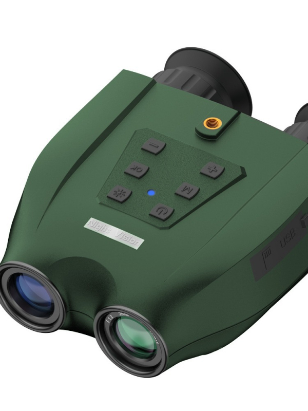 Prenosný binokulárny nočný vizor na pozorovanie vtákov s fotografovaním a videom, 10x zväčšenie, objektív 35 mm, dosah 200–300 m, hmotnosť 375 g
