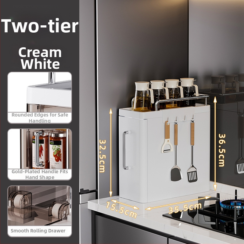 Kuchynský úložný kabinet, model 8856, plast, inštalácia na stole, hmotnosť 3759 g