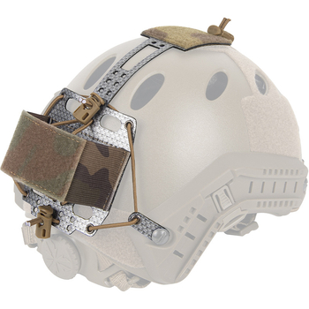 Éjjellátó készülékhez tartozó akkumulátor-doboz és sisaktáska - Taktikai kiegészítő (Nylon Velcro; Kamufláž/egyszínű mintázat; Nylon bélés)