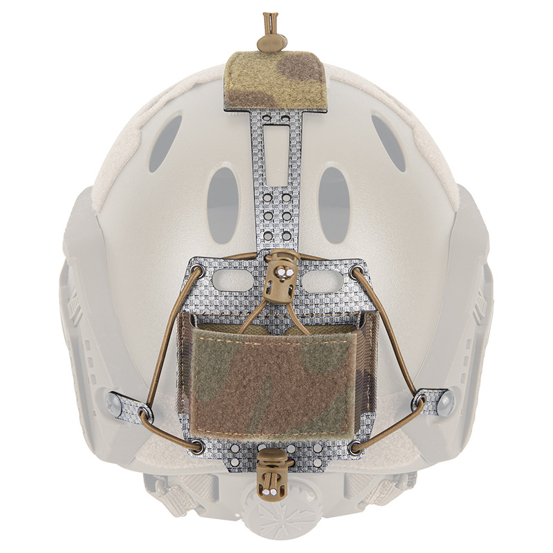 Éjjellátó készülékhez tartozó akkumulátor-doboz és sisaktáska - Taktikai kiegészítő (Nylon Velcro; Kamufláž/egyszínű mintázat; Nylon bélés)