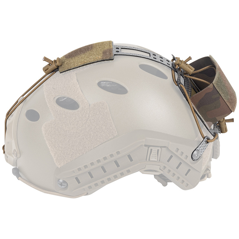 Éjjellátó készülékhez tartozó akkumulátor-doboz és sisaktáska - Taktikai kiegészítő (Nylon Velcro; Kamufláž/egyszínű mintázat; Nylon bélés)