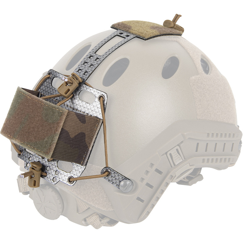 Éjjellátó készülékhez tartozó akkumulátor-doboz és sisaktáska - Taktikai kiegészítő (Nylon Velcro; Kamufláž/egyszínű mintázat; Nylon bélés)