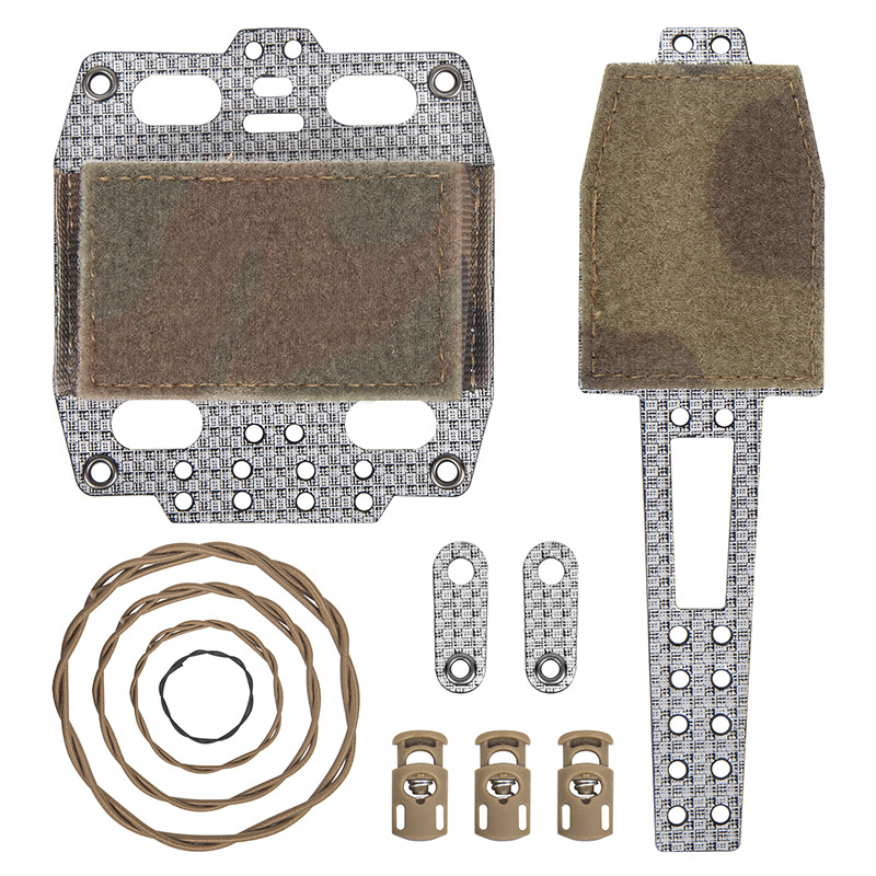 Éjjellátó készülékhez tartozó akkumulátor-doboz és sisaktáska - Taktikai kiegészítő (Nylon Velcro; Kamufláž/egyszínű mintázat; Nylon bélés)