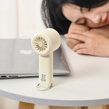 Ručni mini ventilator s brushless motorom, ugrađena baterija 1200–2000 mAh, USB napajanje, 3 brzine zraka