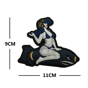 BACK HAND Θαλάσσια ζωή: Καρτούν σήμα καρχαρία, PVC βραχιόλι για τον καρπό, Unisex, Αδιάβροχο, Φθινόπωρο 2024