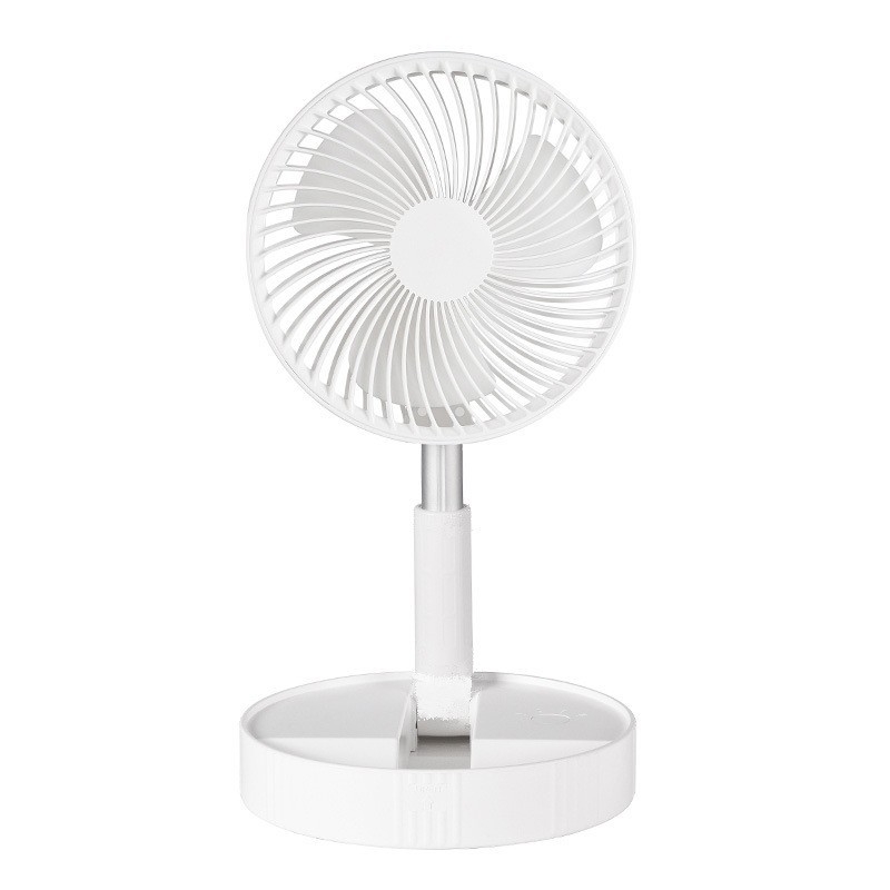 USB punjivi sklopivi prijenosni mini ventilator s 3 lopaticama, baterija 4000–6000 mAh, četkasti motor, buka 36–45 dB, teleskopski sklopivi dizajn
