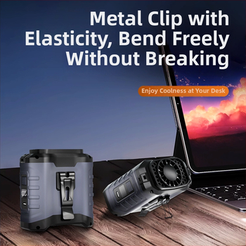 Juosmens ventiliatorius lauko sąlygomis su USB įkrovimu, įdiegta 6000mAh baterija, bešepinis variklis, 5 greičiai, veikia daugiau nei 12 valandų