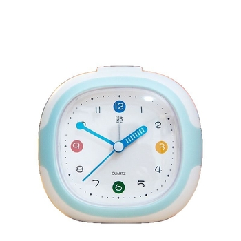 Studentų žadintuvas su LCD ekranu ir analogo-skaitmeninio rodymo, plastikinis korpusas, maitinimas iš sauso baterijos, sklandus sekundės judėjimas