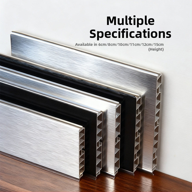 Alumīnija sakausējuma Kick Plate virtuves skapjiem, plakanais moderns minimālisma stilā, modelis Kick Plate, preces numurs 161, zīmols bls/Baodisi