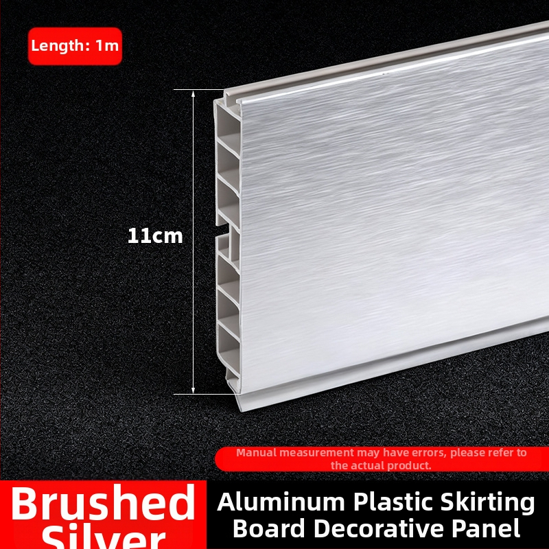 Aliuminio lydinio Kick Plate virtuvės spintelėms, plokščias šiuolaikinis minimalistinis stilius, modelis Kick Plate, prekės numeris 161, prekės ženklas bls/Baodisi