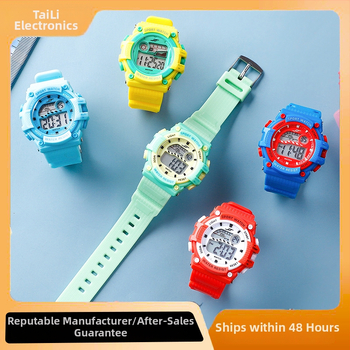 Elektroninis laikrodis mokiniams (šviesos ekranas, skaitmeninis ekranas, elektroninis mechanizmas, ABS korpusas, PVC dirželis)