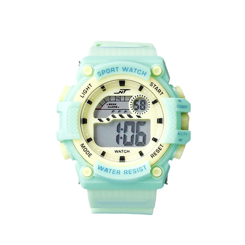 Електронен часовник за ученици (светещ дисплей, електронно движение, ABS корпус, PVC каишка)