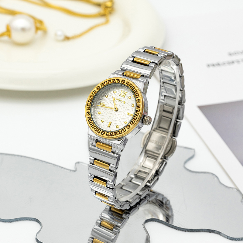 Sieviešu pulkstenis: minimālistisks stils, japāņu kvarca mehānisms, 30m ūdensizturība, nerūsējoša tērauda siksna, metāla korpuss