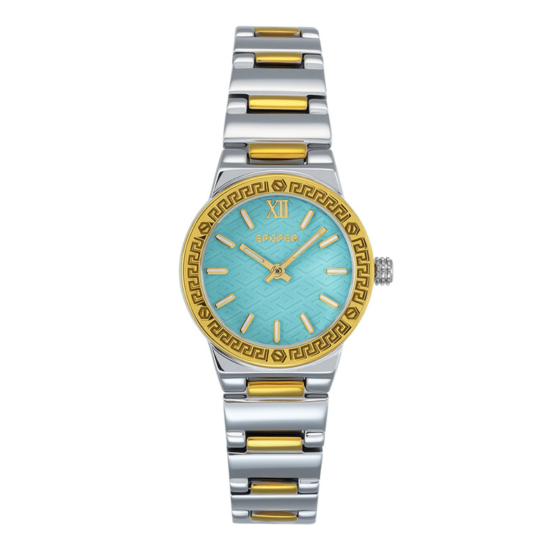 Sieviešu pulkstenis: minimālistisks stils, japāņu kvarca mehānisms, 30m ūdensizturība, nerūsējoša tērauda siksna, metāla korpuss