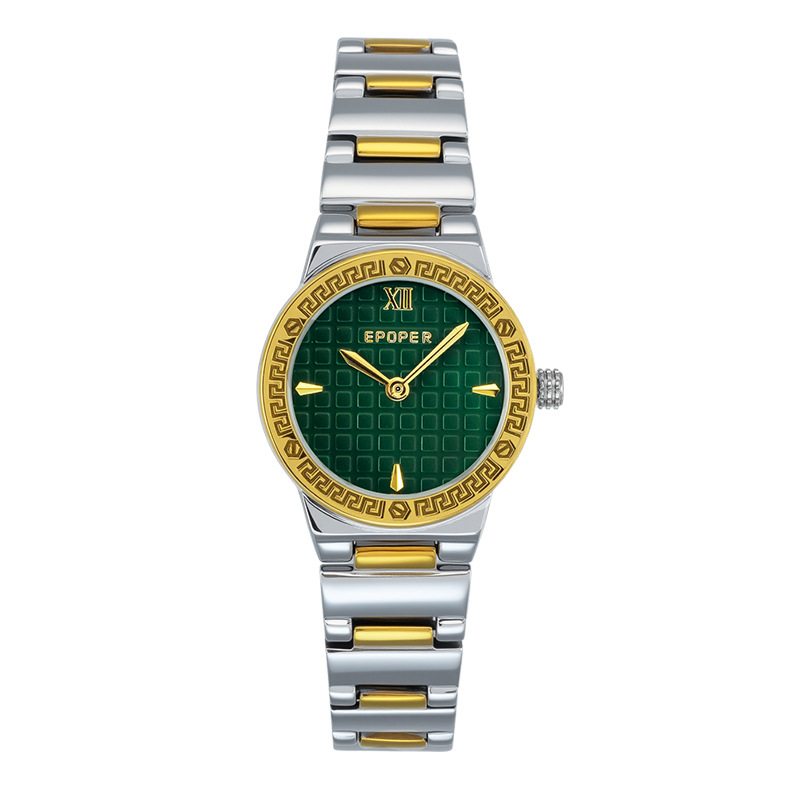 Sieviešu pulkstenis: minimālistisks stils, japāņu kvarca mehānisms, 30m ūdensizturība, nerūsējoša tērauda siksna, metāla korpuss