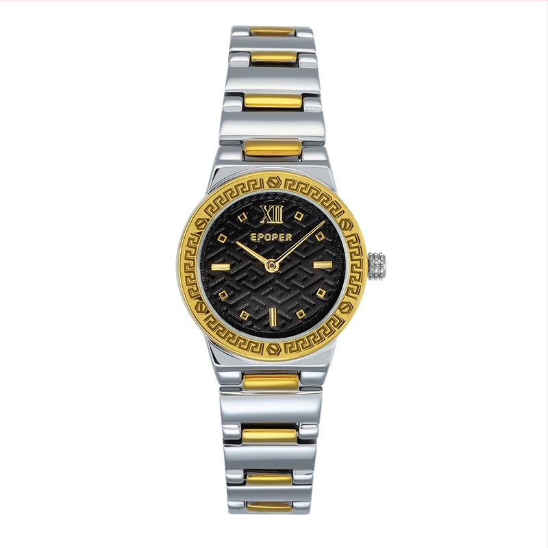 Sieviešu pulkstenis: minimālistisks stils, japāņu kvarca mehānisms, 30m ūdensizturība, nerūsējoša tērauda siksna, metāla korpuss