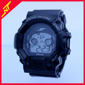 Vīriešu elektroniskais pulkstenis, daudzfunkcionāls, gaišs, ārējiem sporta veidiem, ciparu displejs; kustība: elektroniska; korpuss: plastmasas; siksna: PVC; ūdensizturība: nav ūdensizturīgs