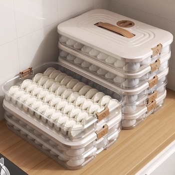 Кутия за пелмени за хладилник – хранителна пластмаса, съхранение и запазване на свежестта, уплътнение, модел XG-1040-910