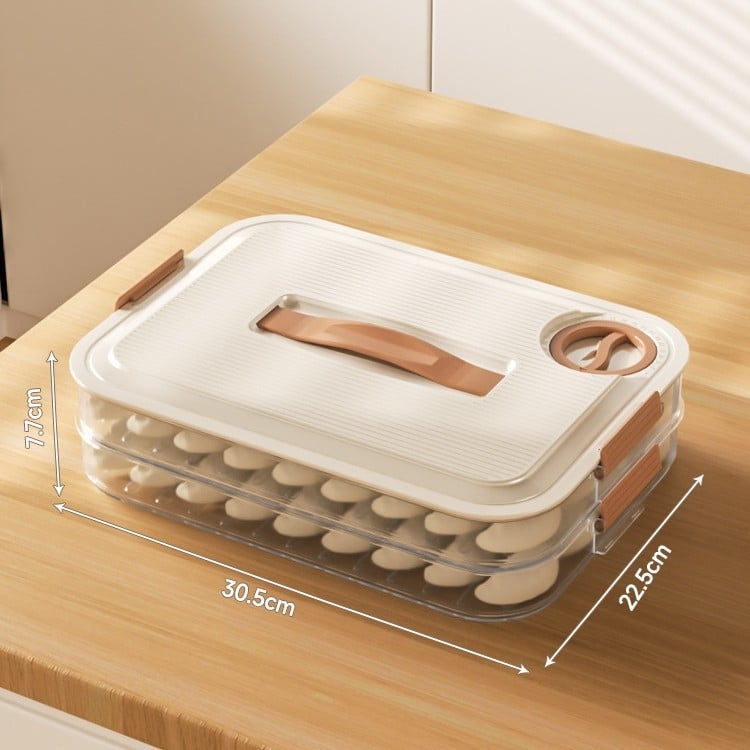 Кутия за пелмени за хладилник – хранителна пластмаса, съхранение и запазване на свежестта, уплътнение, модел XG-1040-910