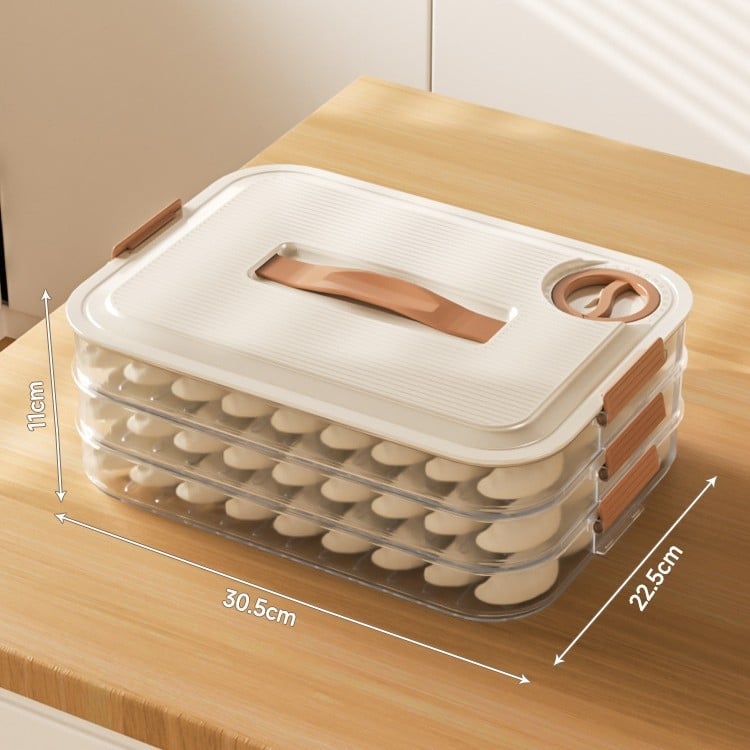 Кутия за пелмени за хладилник – хранителна пластмаса, съхранение и запазване на свежестта, уплътнение, модел XG-1040-910