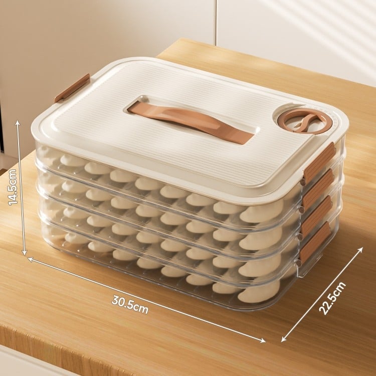 Кутия за пелмени за хладилник – хранителна пластмаса, съхранение и запазване на свежестта, уплътнение, модел XG-1040-910