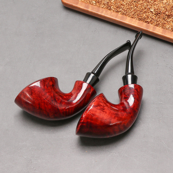 Pīpe – roku darbs no akmens ozolkoka, pārnēsājama, ar gaisa kameru, vecmodīgs stils