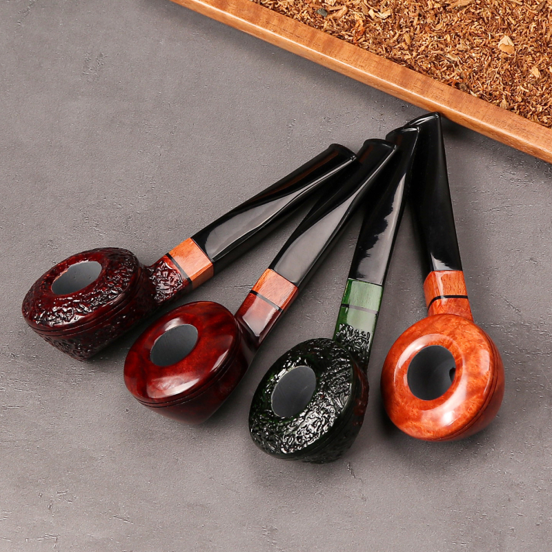 Pīpe – roku darbs no akmens ozolkoka, pārnēsājama, ar gaisa kameru, vecmodīgs stils