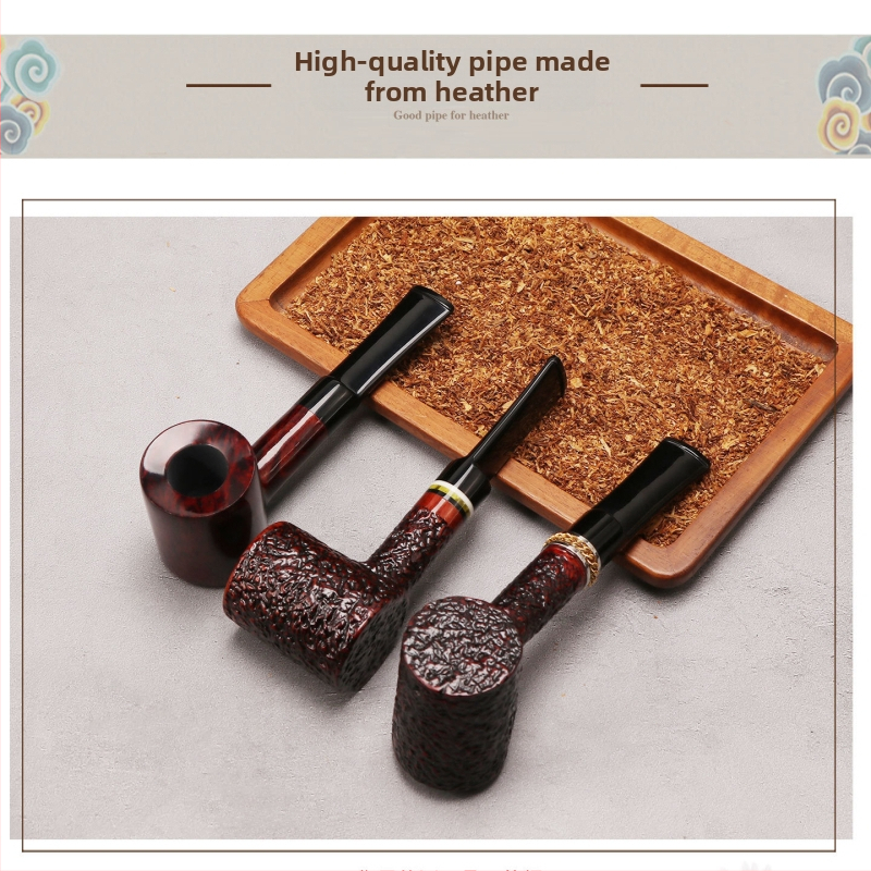 Pīpe – roku darbs no akmens ozolkoka, pārnēsājama, ar gaisa kameru, vecmodīgs stils