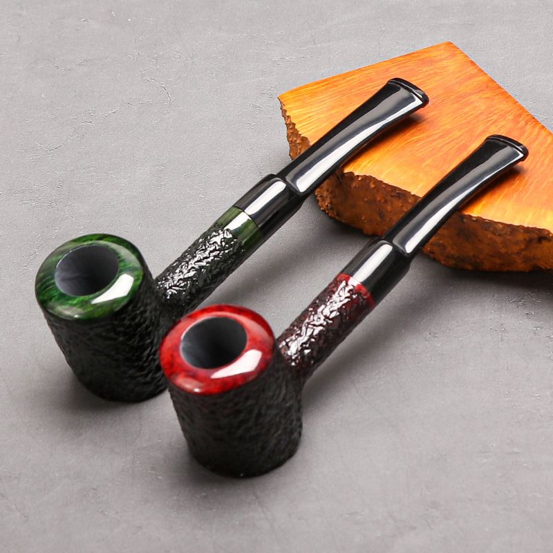 Pīpe – roku darbs no akmens ozolkoka, pārnēsājama, ar gaisa kameru, vecmodīgs stils