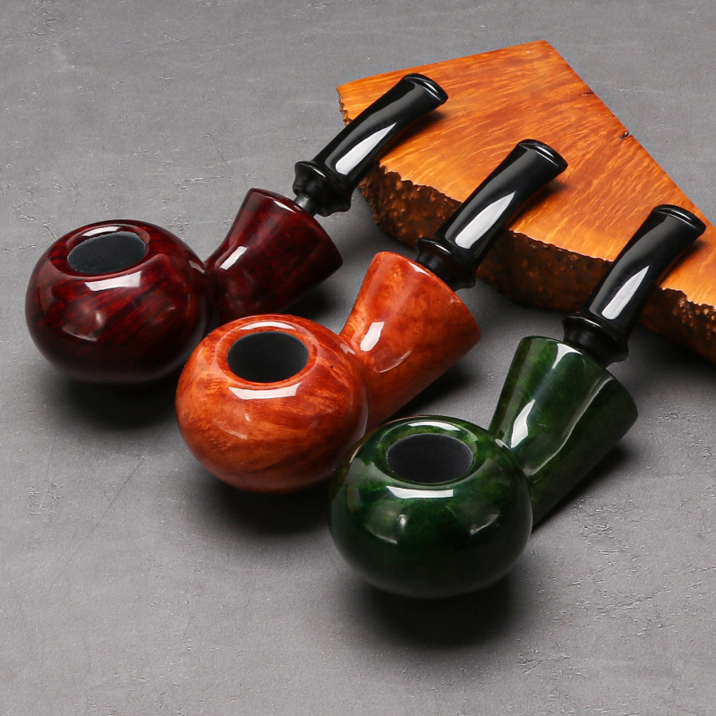 Pīpe – roku darbs no akmens ozolkoka, pārnēsājama, ar gaisa kameru, vecmodīgs stils